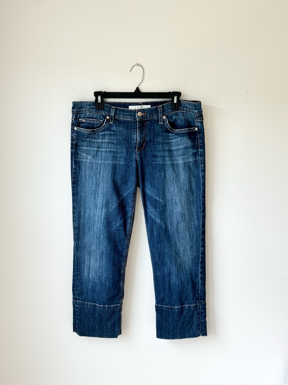 Joe’s Jeans Socialite Kicker Cropped Jeans Size 32 Dark Wash
